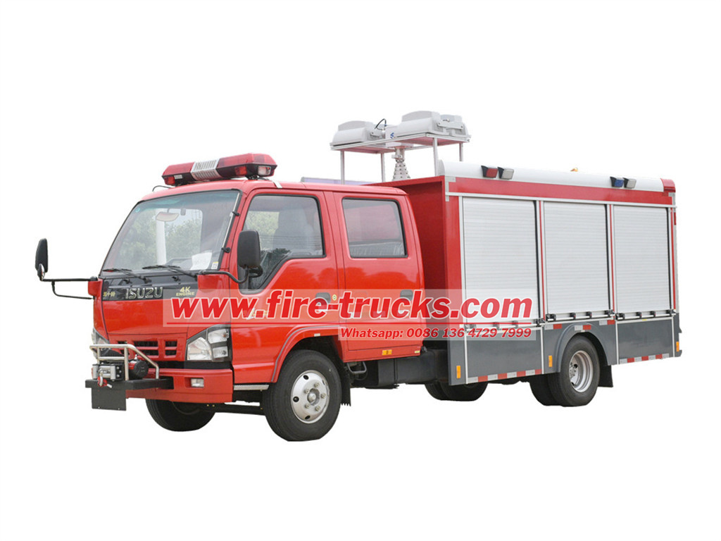 Emergency Lighting Rescue Fire Truck Isuzu