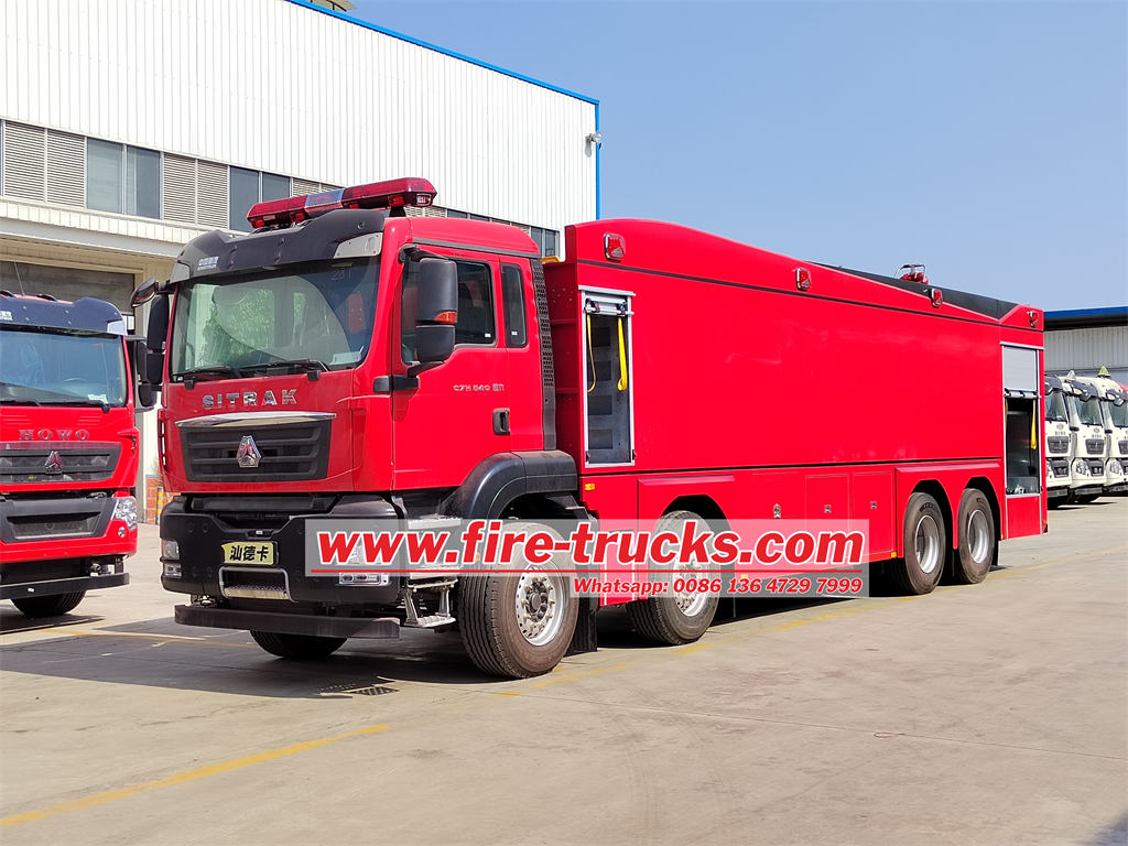 HOWO 8×4 fire pumper truck