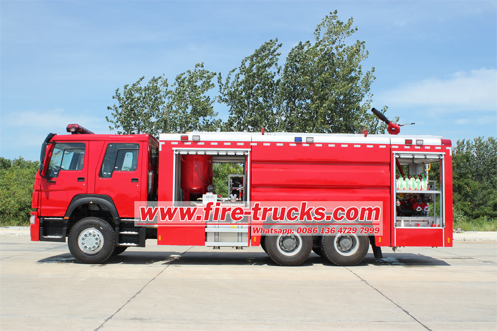 HOWO 10 wheeler tanker fire truck