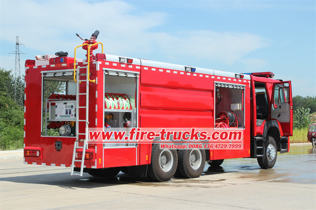 HOWO 6×4 foam fire trucks for sale