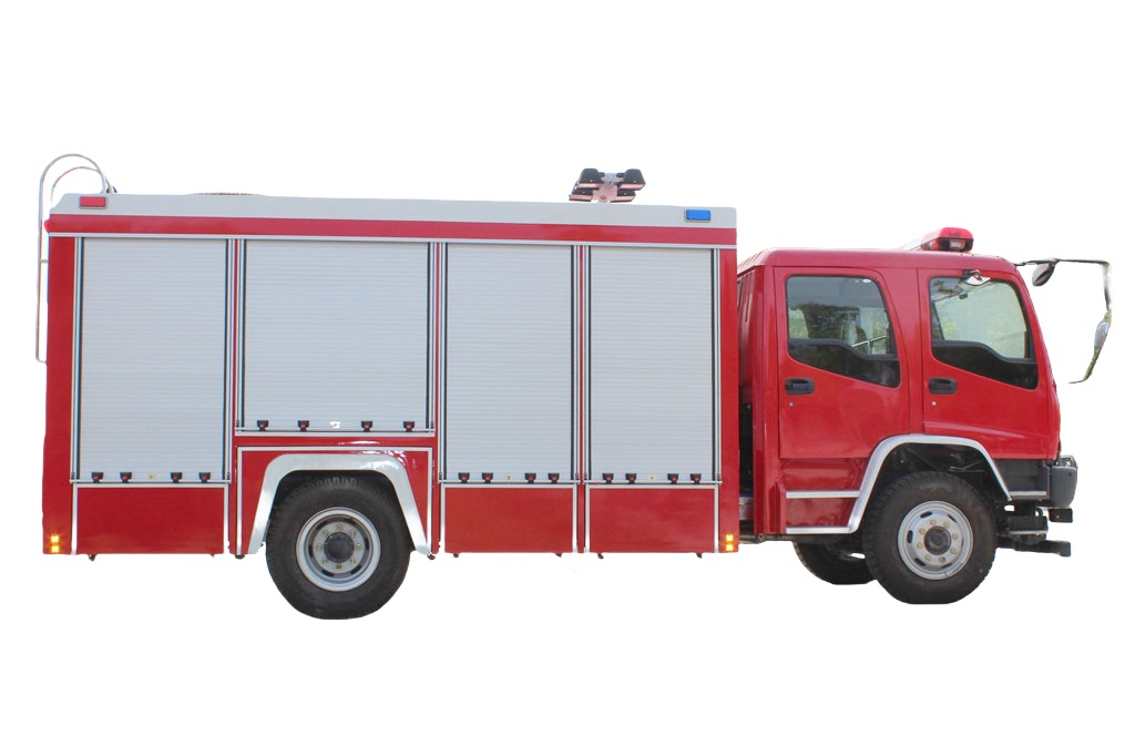 Isuzu fire rescue truck Equipped winch