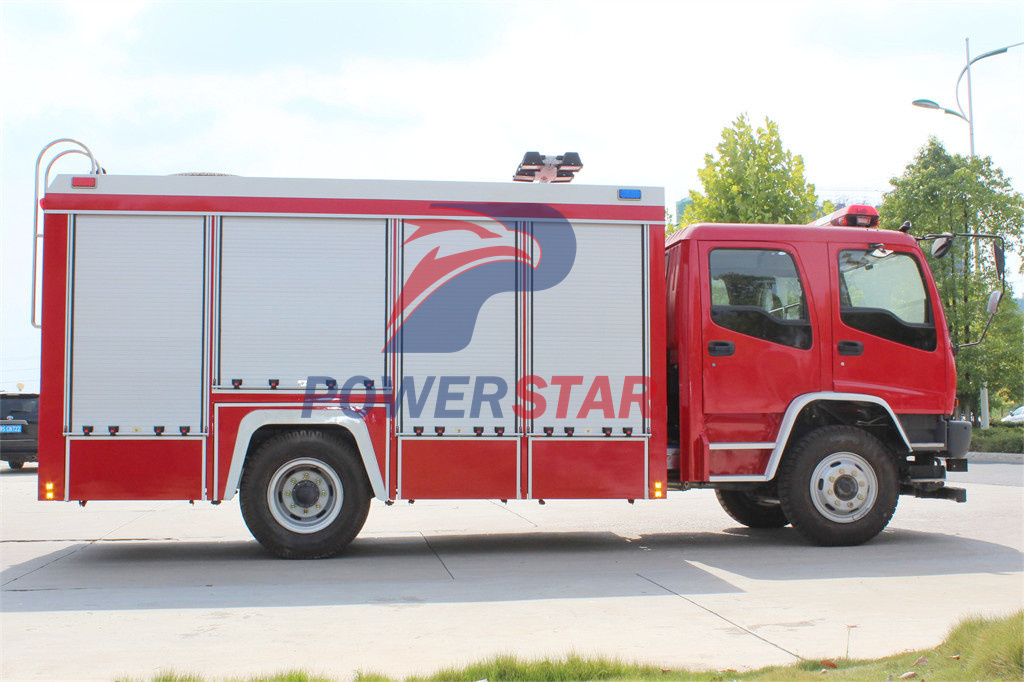 Isuzu fire rescue truck Equipped winch