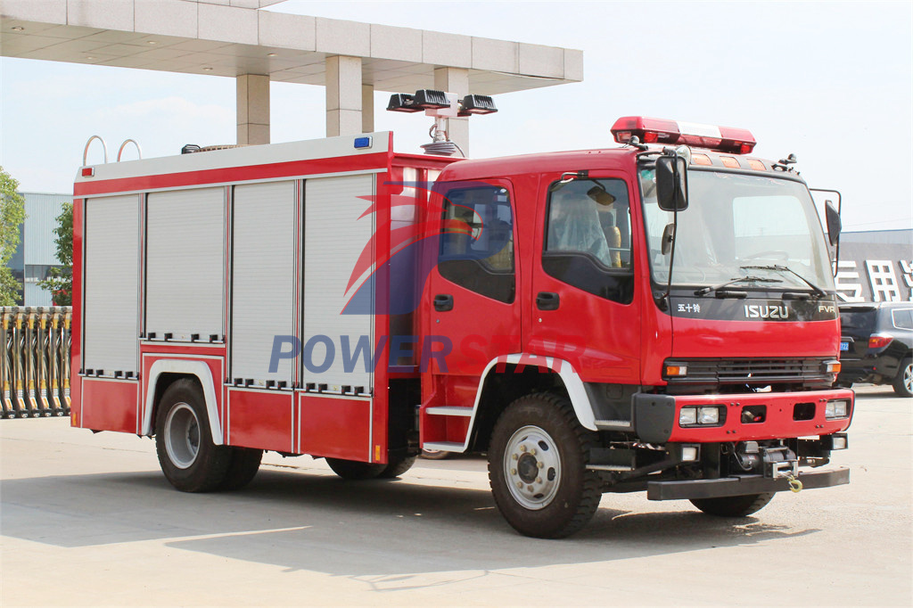 Isuzu fire rescue truck Equipped winch