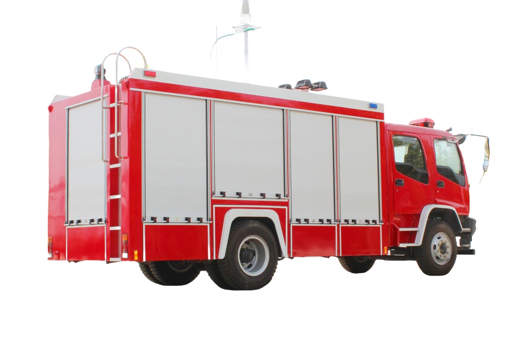 Isuzu fire rescue truck Equipped winch