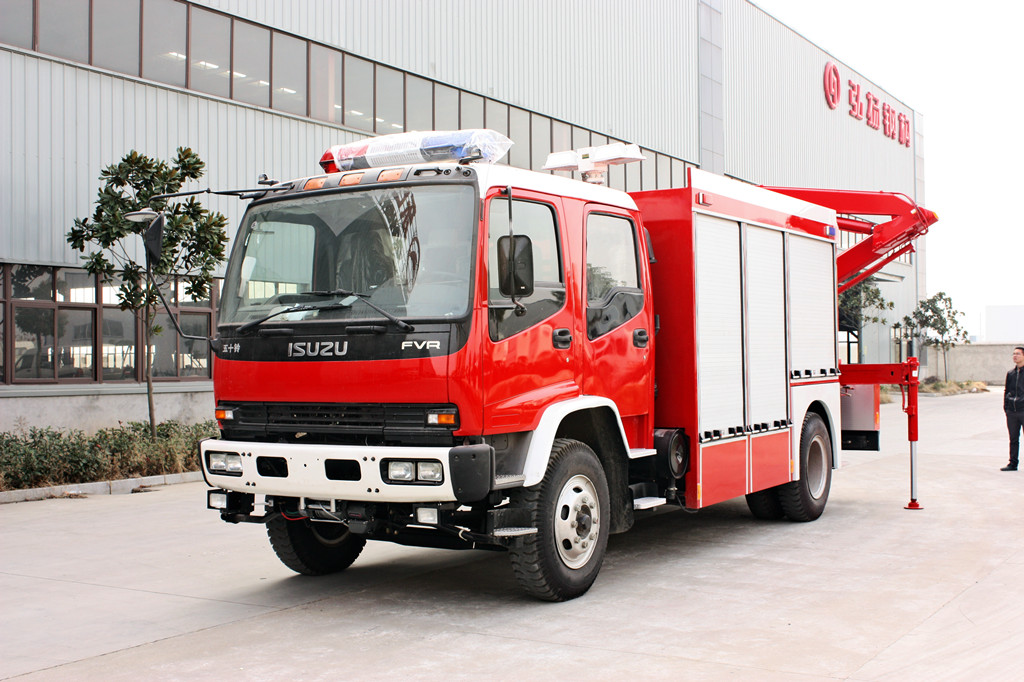 fire department rescue truck Isuzu