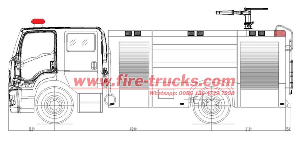 ISUZU GIGA 380HP fire fighting truck