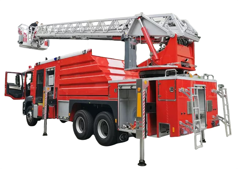 howo 32 meter aerial ladder fire fighting truck
