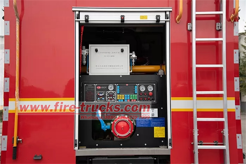 HOWO 6CBM compressed air foam system fire truck 