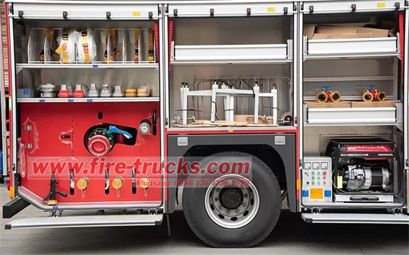 HOWO 6CBM compressed air foam system fire truck 