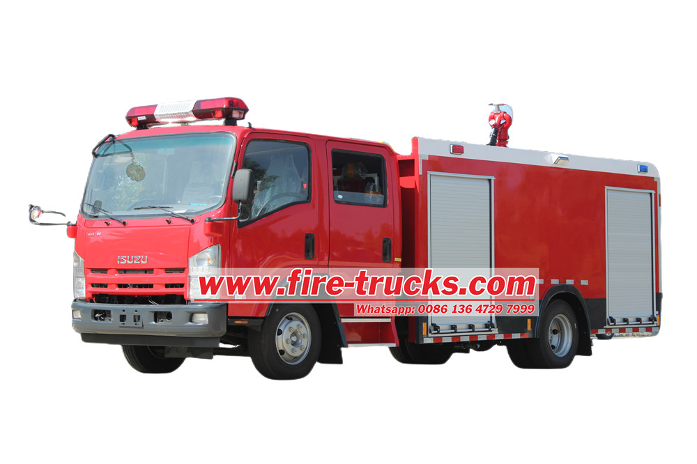 Isuzu police fire fighting truck
