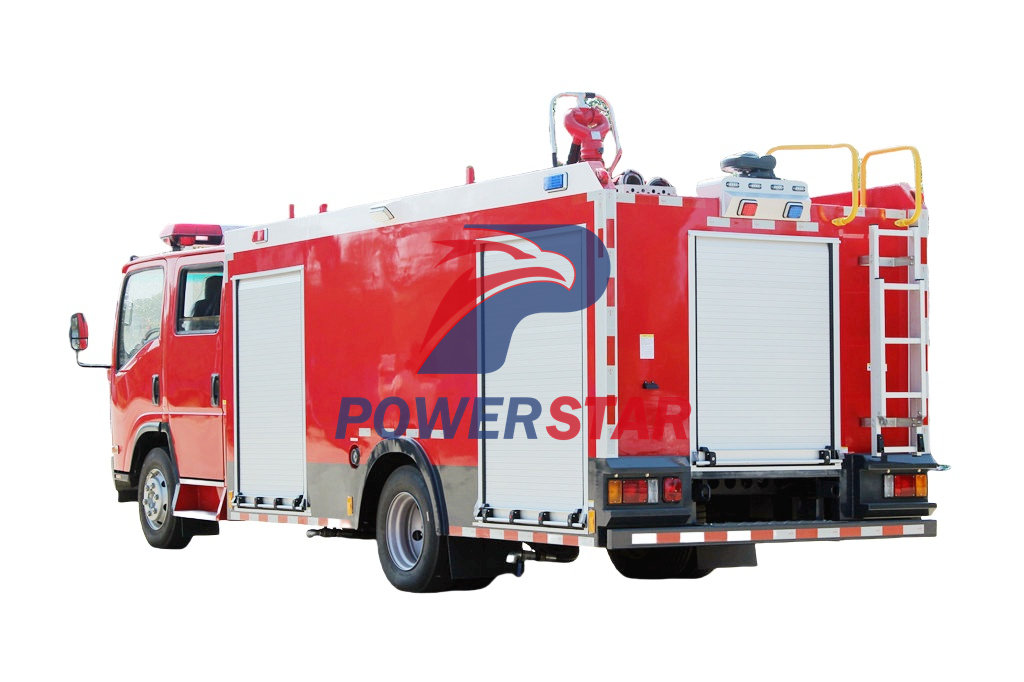 Emergency fire department truck Isuzu
