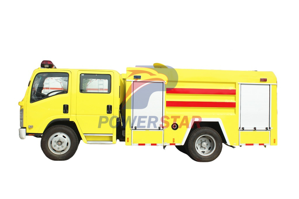 New NPR Police water foam fire truck Isuzu