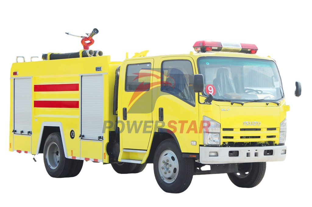 New NPR Police water foam fire truck Isuzu