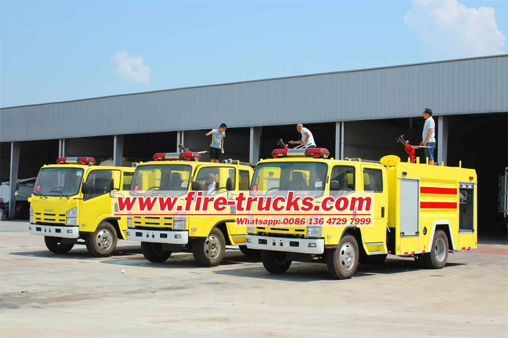New NPR Police water foam fire truck Isuzu