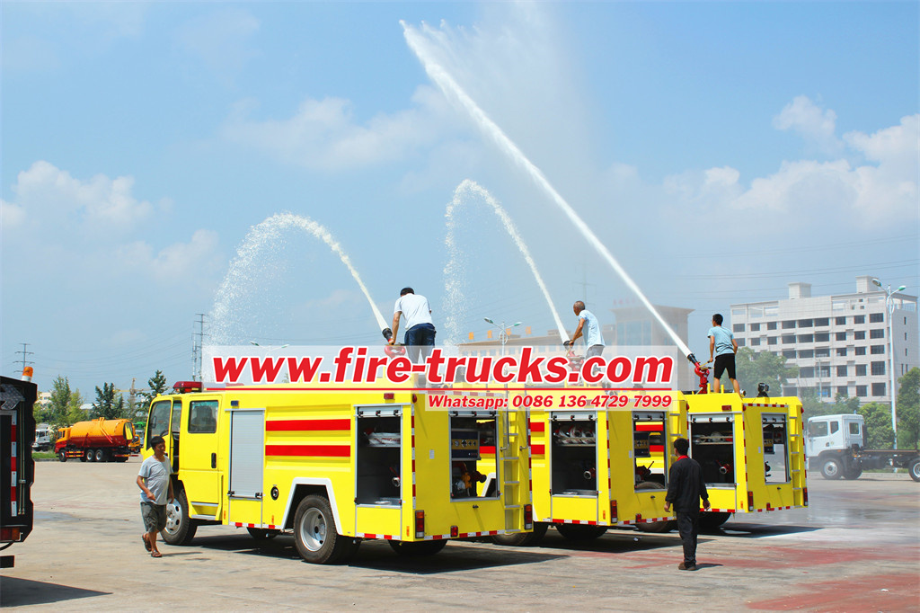 New NPR Police water foam fire truck Isuzu