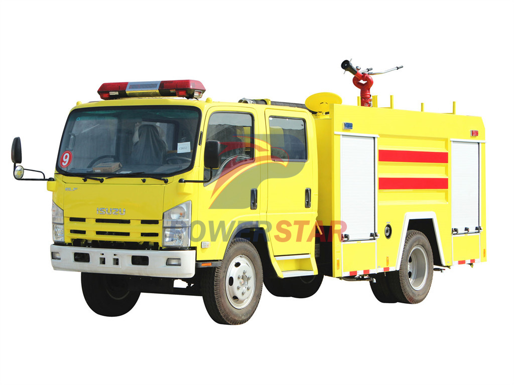 New NPR Police water foam fire truck Isuzu