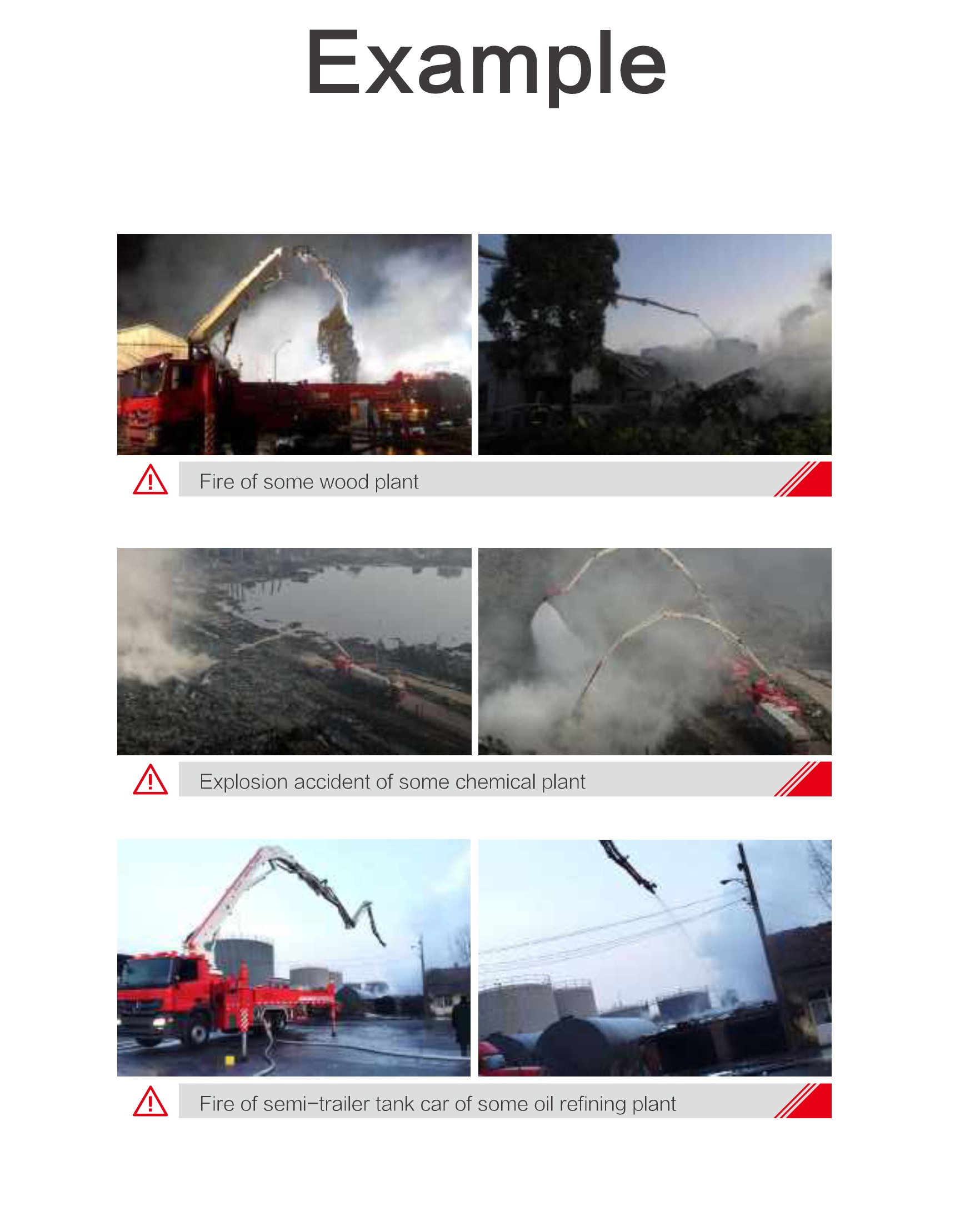 China 56m Water Tower Fire Truck Factory 