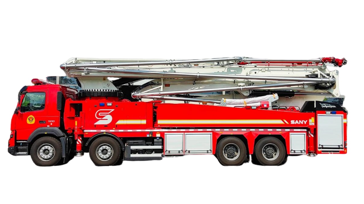 Water tower rescue fire truck