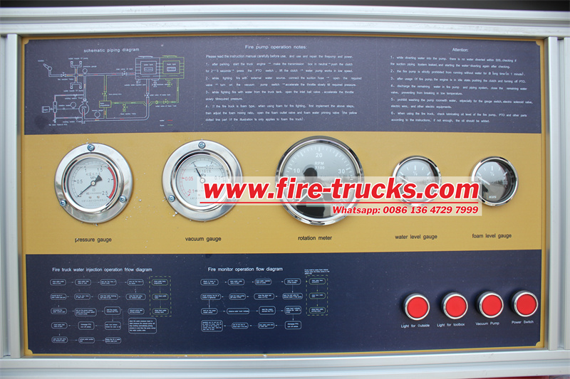 Isuzu GIGA 6X4 water foam fire tender