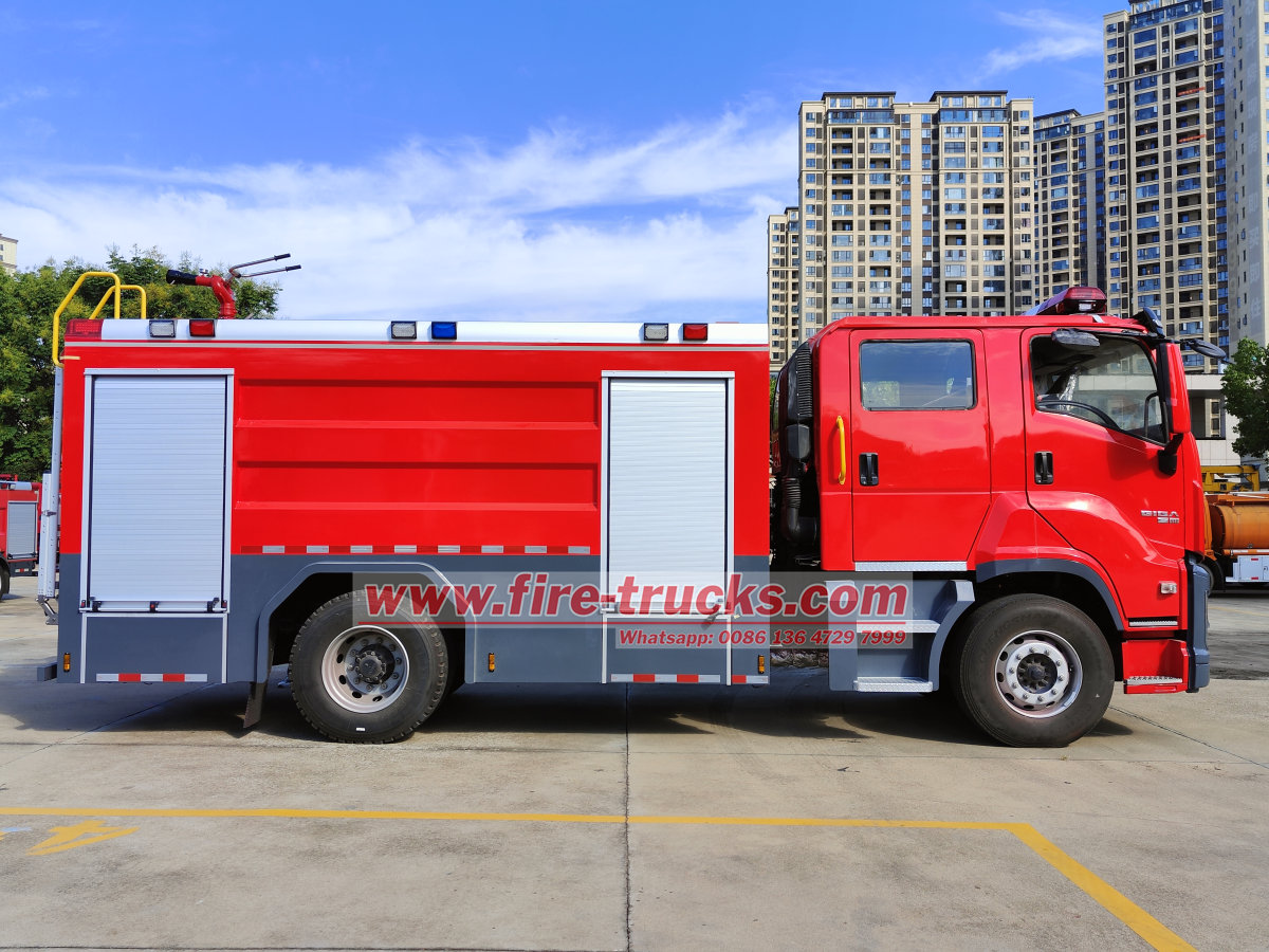 6UZ1 380HP 8000L Isuzu GIGA fire service truck export to Yemen