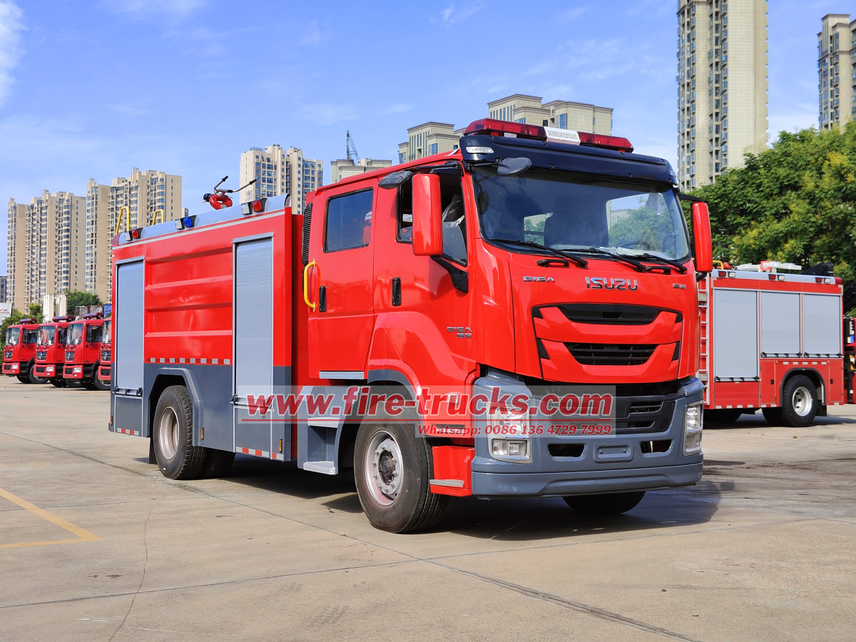 6UZ1 8000L Isuzu GIGA fire service truck export to Yemen
