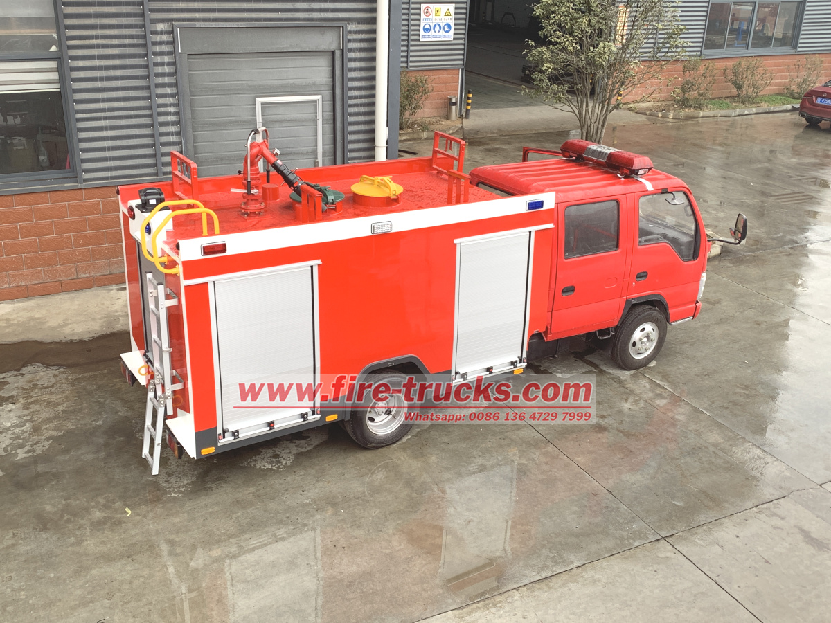 Isuzu water fire engine truck export to Ethiopia
