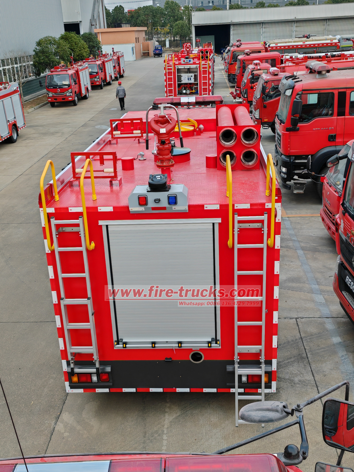 Ethiopia 5units emergency fire truck Isuzu for sale