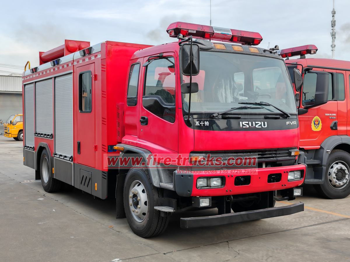 Ethiopia 5units emergency fire truck Isuzu for sale