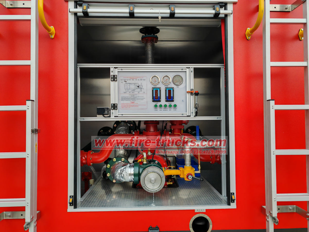Ethiopia 5units emergency fire truck Isuzu for sale