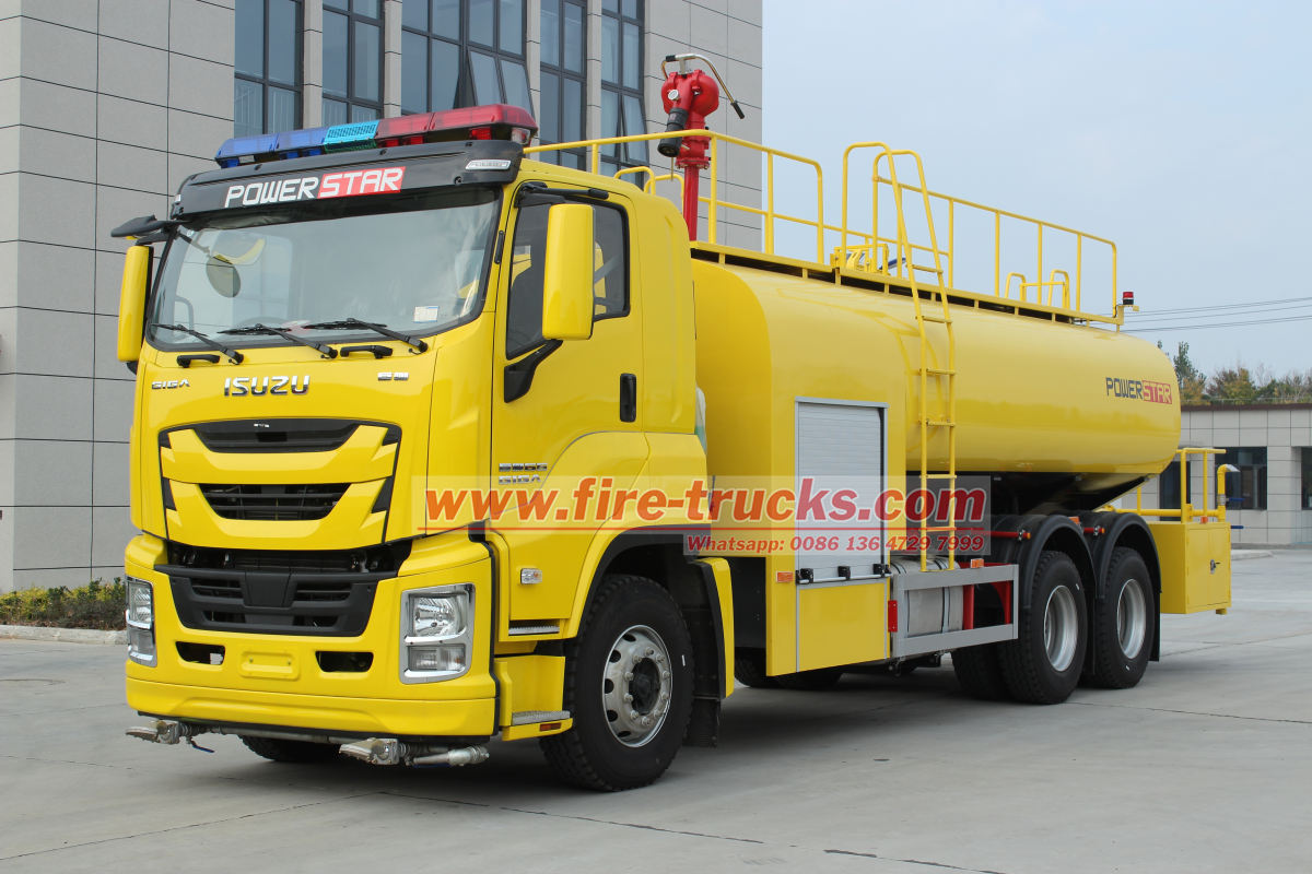 Morocco ISUZU GIGA pumper fire truck 14,000L
