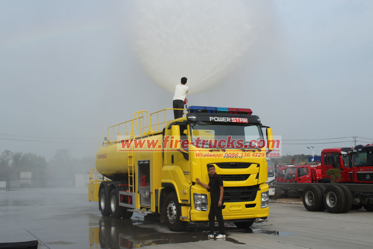Morocco ISUZU GIGA pumper fire truck 14,000L