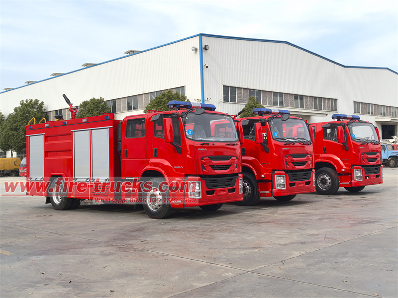 Isuzu GIGA 6cbm foam fire fighting truck 