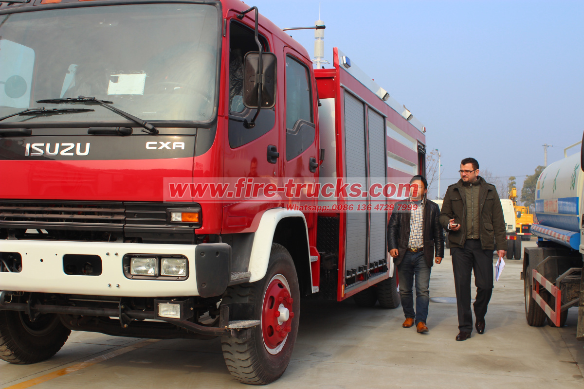 Saudi Arabia custom Isuzu Industrial water fire tender