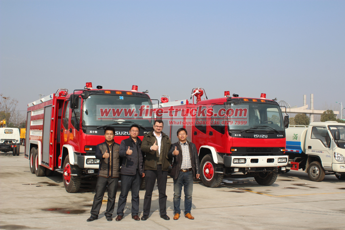 Saudi Arabia custom Isuzu Industrial water fire tender