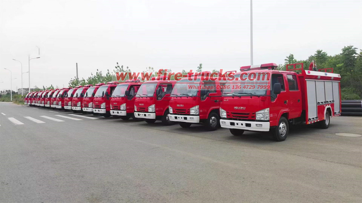 Nigeria 17units of 2,000L Isuzu mini fire engine