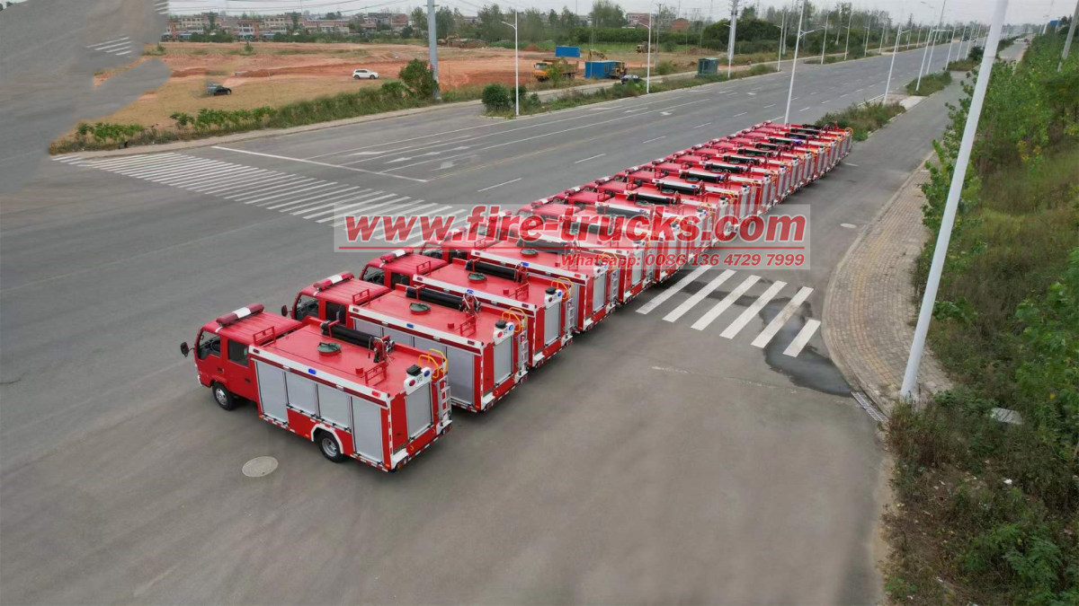 Nigeria 17units of 2,000L Isuzu mini fire engine