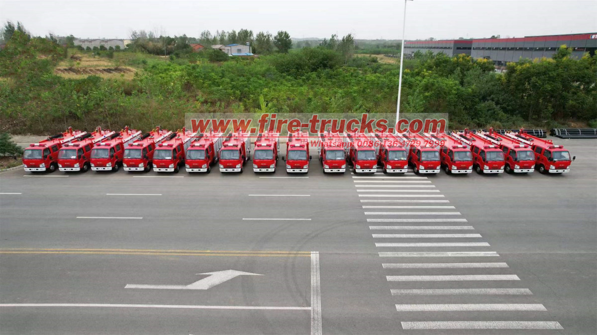 Nigeria 17units of 2,000L Isuzu mini fire engine