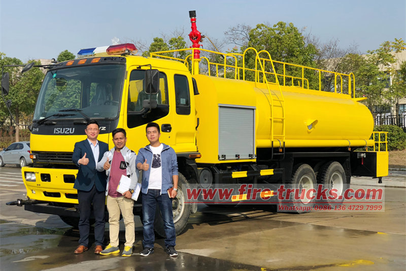 ISUZU FVZ tanker fire truck for sale