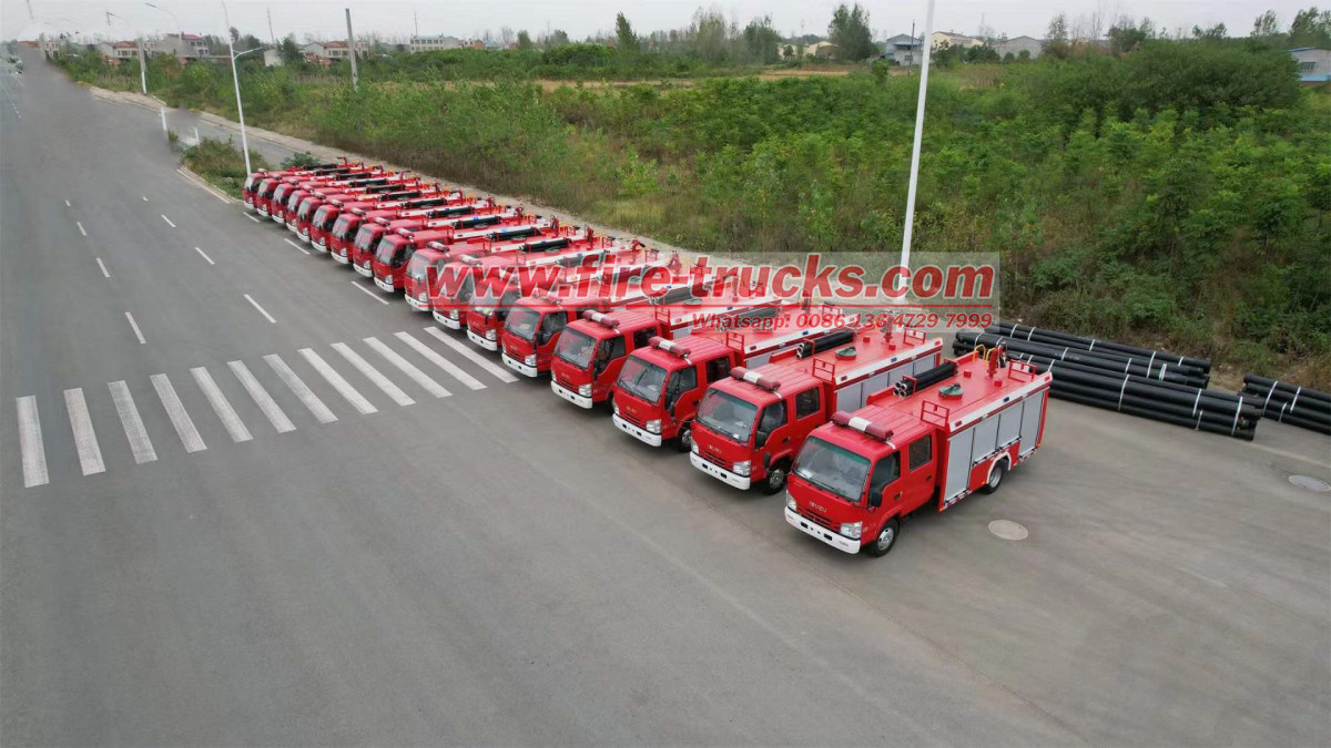 Nigeria 17units of 2,000L Isuzu mini fire engine