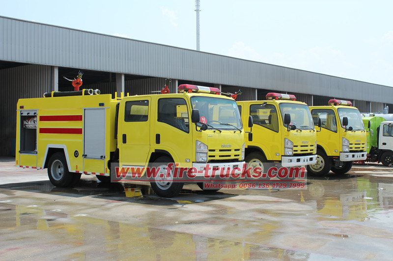 Custom ISUZU NPR fire tender trucks