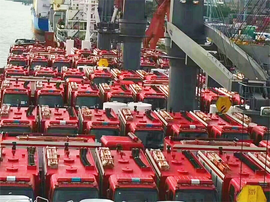 ISUZU fire trucks for shipment