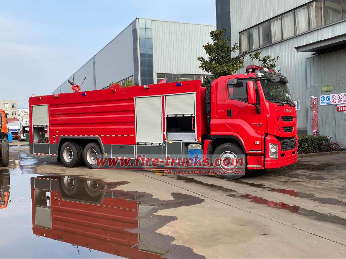 Engineering drawing of fire department rescue truck