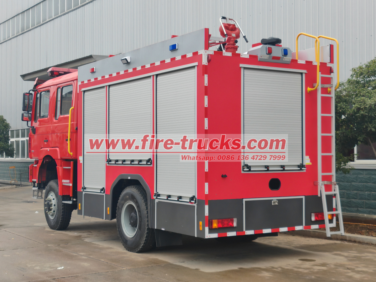 Shacman 4x4 wildland fire engine specifications: