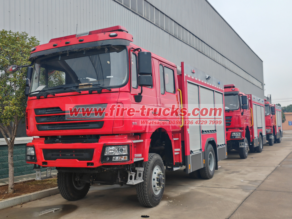 Shacman 4x4 wildland fire engine specifications: