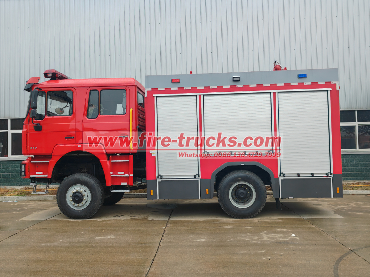 Shacman 4x4 wildland fire engine specifications: