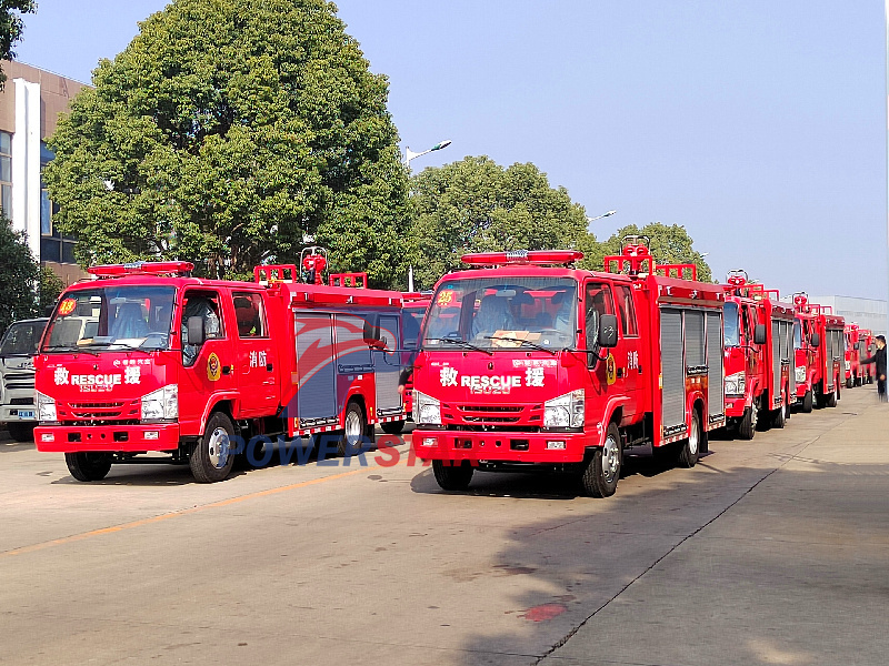 ISUZU mini ELF fire fighting trucks for sale