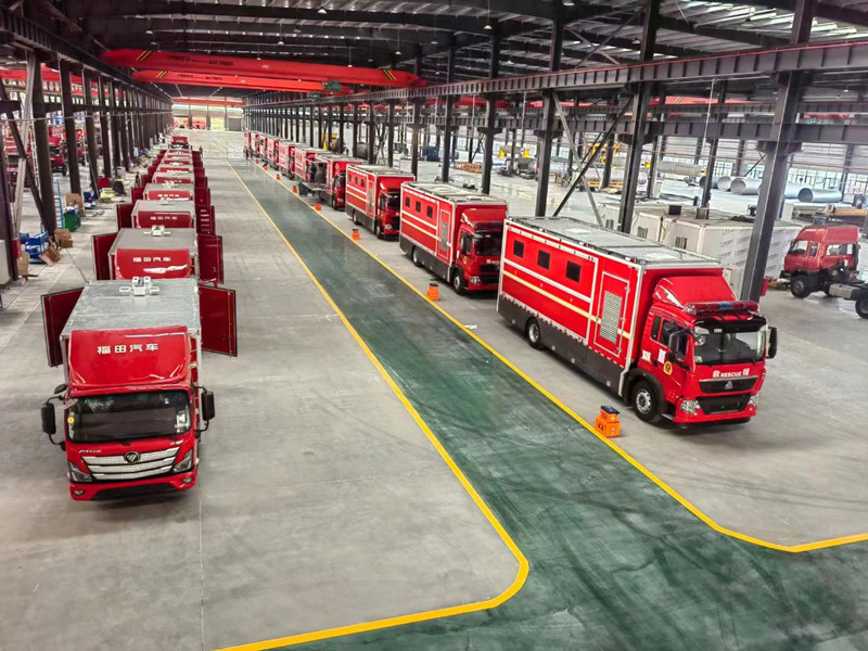 HOWO fire fighting trucks production