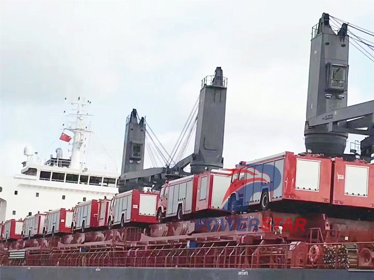 ISUZU fire trucks for shipment