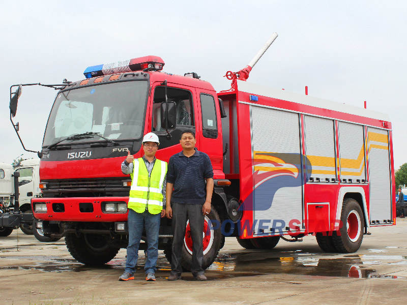 isuzu fire fighting truck