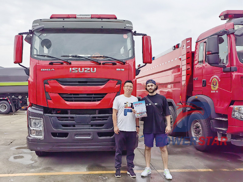 Isuzu 8000L CAFS fire truck for guidance
